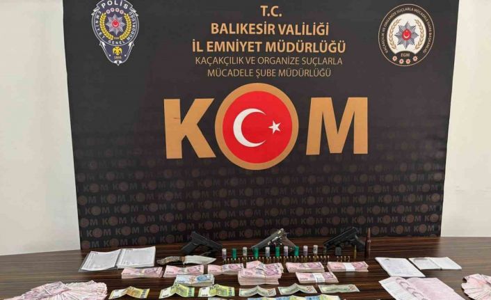 Balıkesir polisinden organize suç örgütü operasyonu