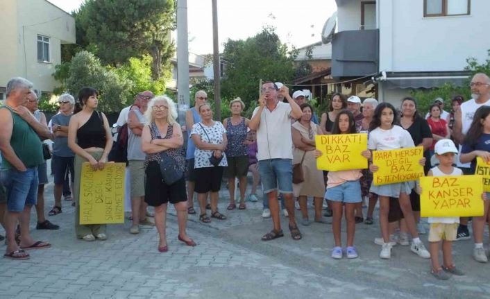 Balıkesir’de mahallelinin baz istasyonu tepkisi