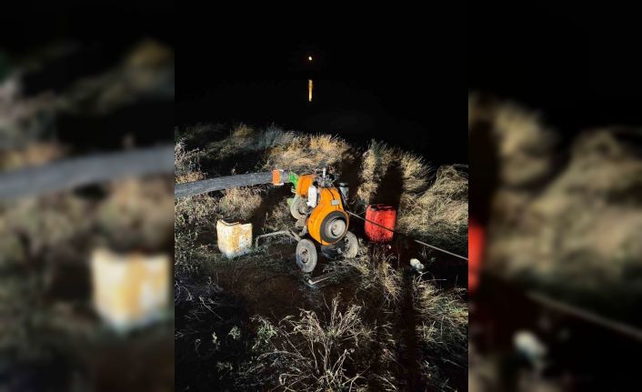 Baraj suyunu kaçak kullanırken yakalandı