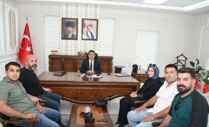 Basın temsilcilerinden Kaymakam Dertlioğlu’na ziyaret