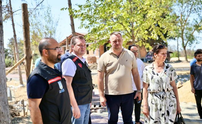 Başkan Balcıoğlu, Çeltik’teki sosyal tesis projesini yerinde inceledi