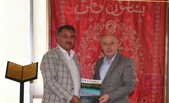 Başkan Pütün ‘Beyağaç Time’ projelerini Vali Coşkun ve Çavuşoğlu’na anlattı