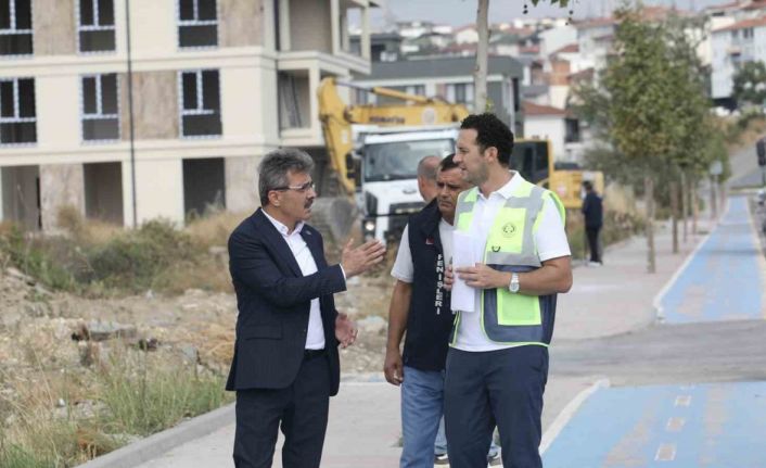 Başkan Şenol Dinç yeni pazar alanını inceledi