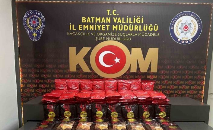 Batman’da 159 kilogram kaçak nargile tütünü ele geçirildi