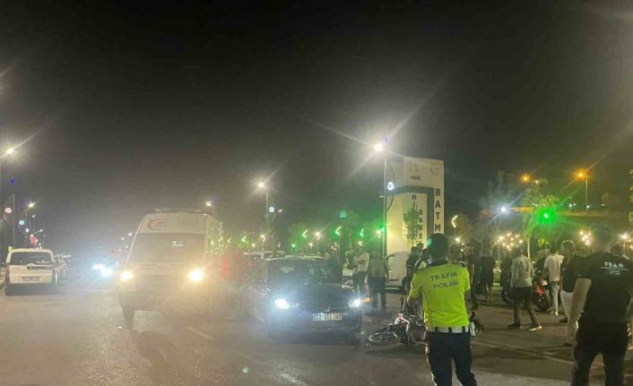 Batman’da otomobil ile motosiklet çarpıştı: 1 yaralı