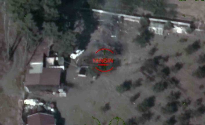 Bayraktar TB2 İHA Marmaris’te bahçe temizliğinde yakılan ateşi tespit edip, faciayı önledi