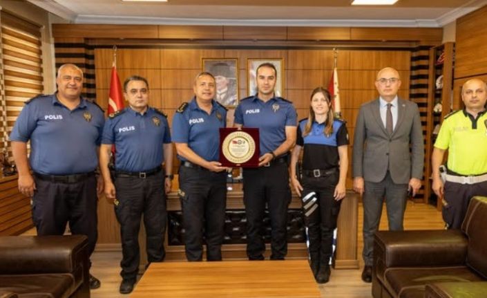 Bilecik İl Emniyet Müdürü Yılmaz’dan teşekkür plaketi