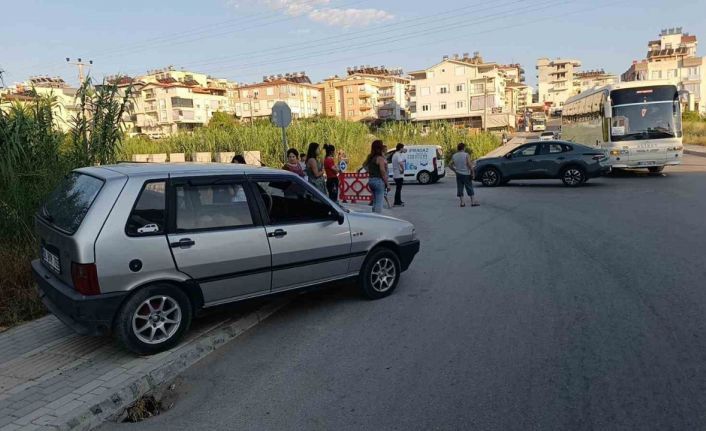Bir anlık dikkatsizlik kazaya neden oldu
