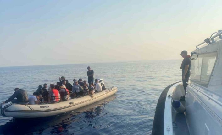 Bodrum açıklarında 37 düzensiz göçmen kurtarıldı