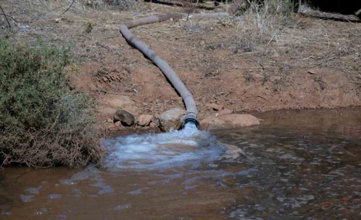 Bodrum’da göletlere su takviyesi yapıldı