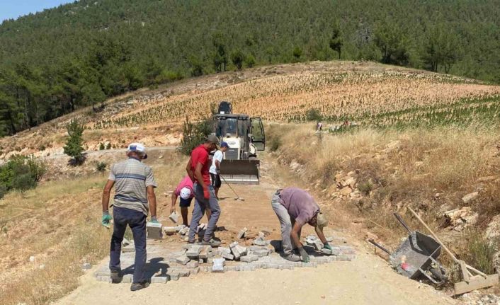 Bozdoğan Belediyesi Yeşilçam mahallesinde çalışmalara devam ediyor