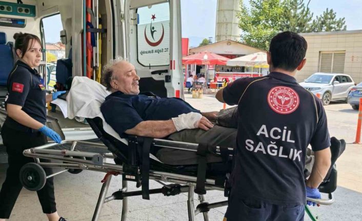 Bursa’da bir işçi elini motorlu testereye kaptırdı