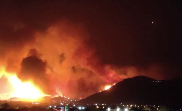 Bursa’da orman yangını Karahıdır Mahallesi’ne ulaştı