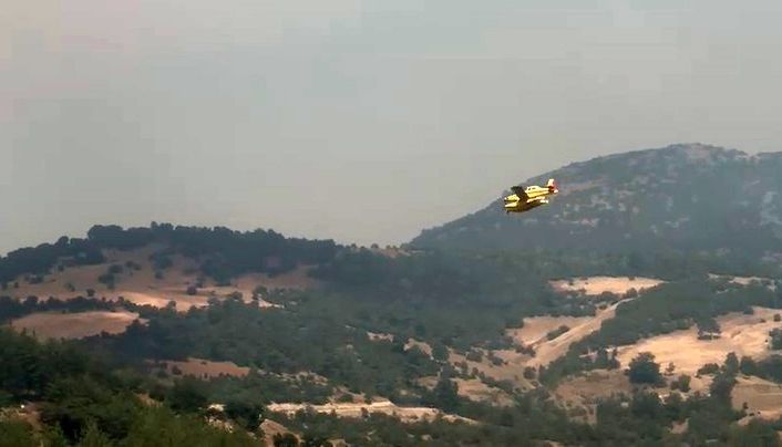 Bursa’daki orman yangınlarına havadan yoğun müdahale