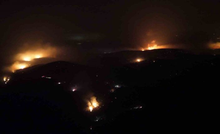 Bursa’daki yangında alevler etkisini kaybetti...Son durum havadan görüntülendi