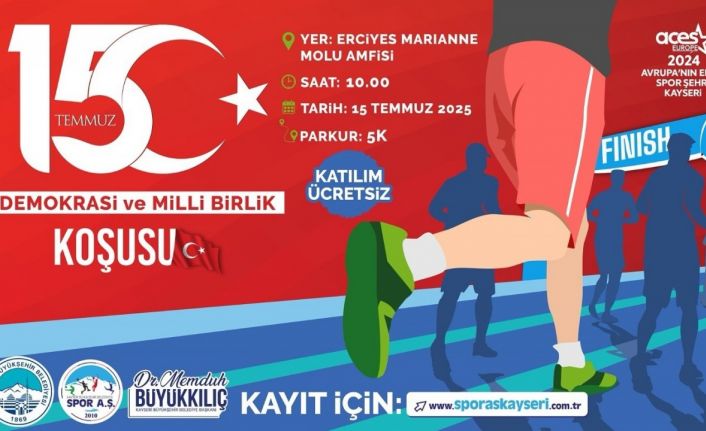 Büyükşehir Spor AŞ’den demokrasi içim anlamlı koşu