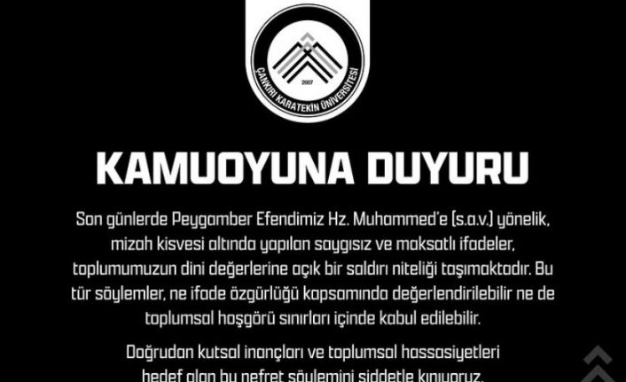 ÇAKÜ’den Leman dergisine kınama