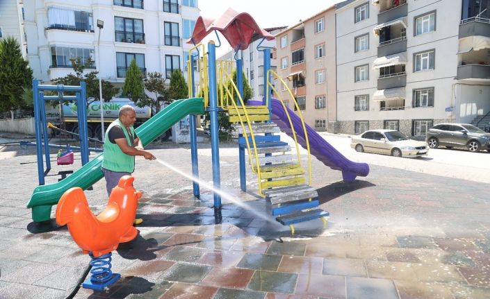 Canik’te bakımlı ve temiz parklar