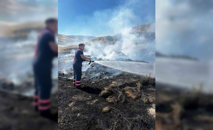 Çankırı’da çıkan örtü yangını söndürüldü
