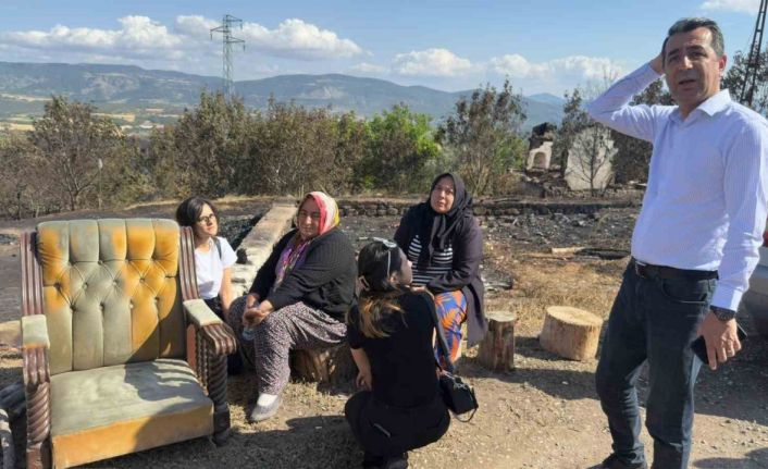 CHP Genel Başkan Yardımcı Erhan Adem, yangın bölgesine geldi