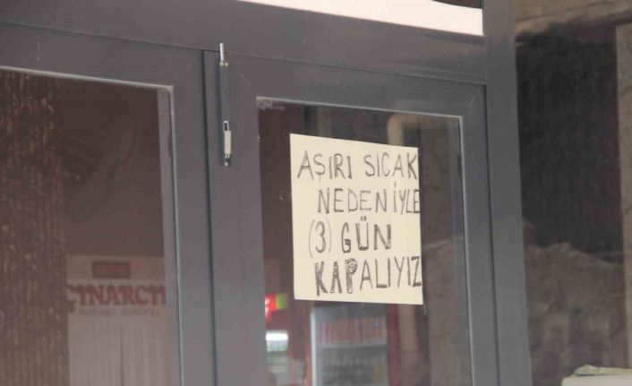 Cizre’de kavurucu sıcaklar yaşamı felç etti