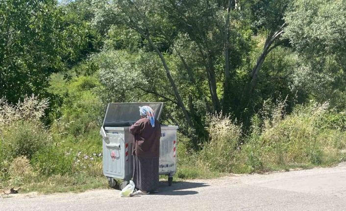Çöpten topladığı yemeklerle sokak hayvanlarını doyuruyor