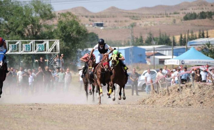 Çorum’da at yarışları nefes kesti
