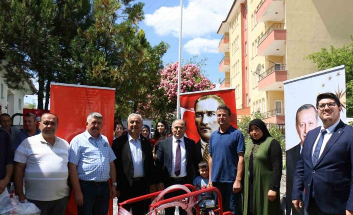 Çorum’da mobil süt sağım makinesi dağıtıldı