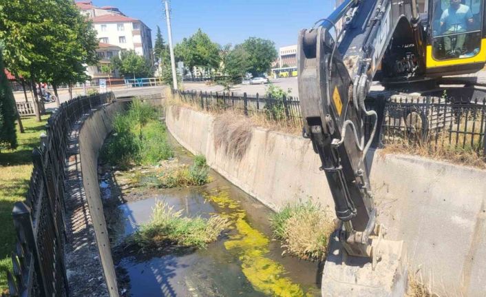 Çorum’daki derelerde temizlik çalışmaları sürüyor