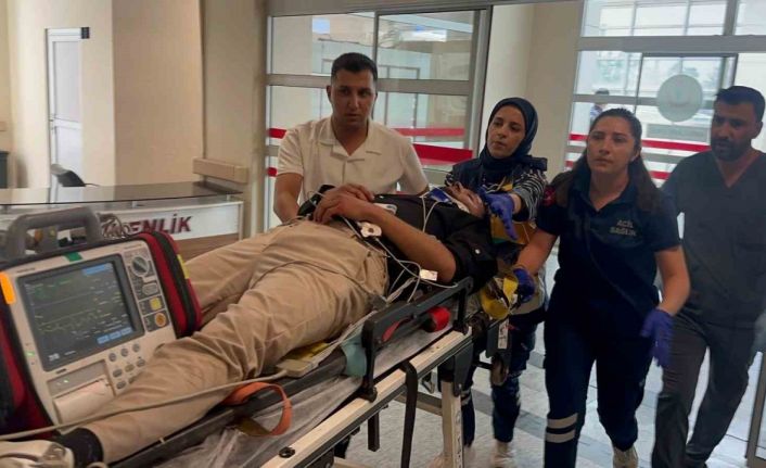 Devrilen motosikletin sürücüsü ağır yaralandı