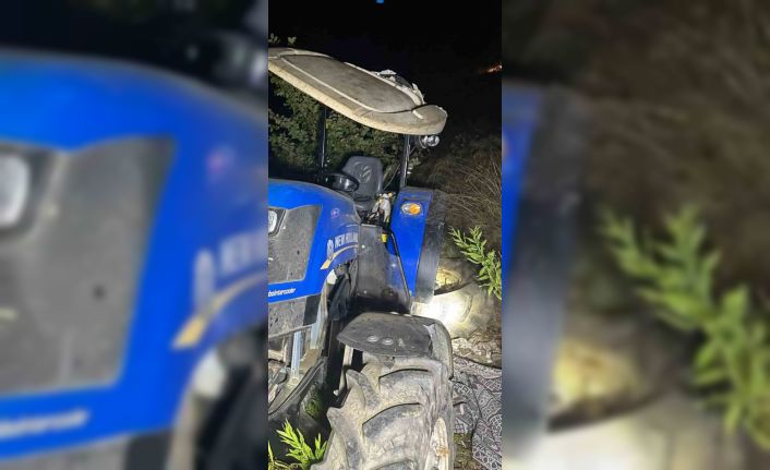 Devrilen traktörün altında kalan sürücü öldü