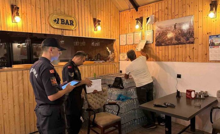 Didim’de jandarma ve belediyeden işletmelere sıkı denetim