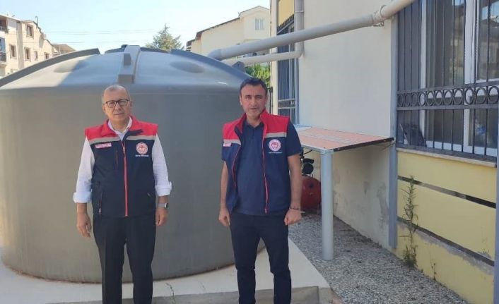 Didim’de yağmur suyu hasadı sistemiyle 20 ton su tasarrufu sağlandı
