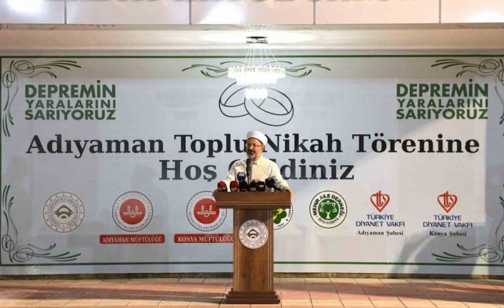 Diyanet İşleri Başkanı Erbaş: "Gençlerimizin evlenmelerine yardımcı olmalıyız"