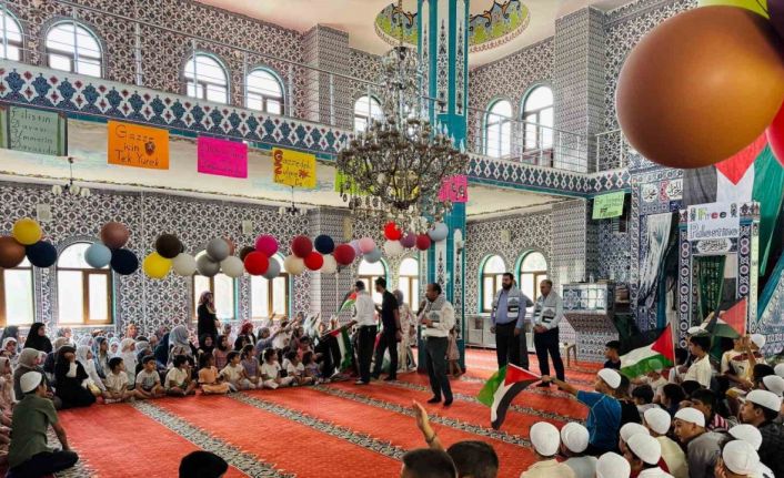 Diyarbakır’da yaz Kur’an kurslarında "Filisten’e Destek" programı