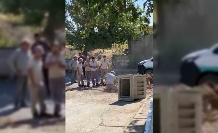 Doğalgaz borusu zarar gördü, korku dolu anlar yaşandı