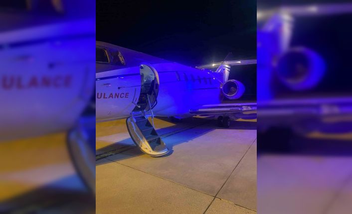 Doğuştan akciğer damarları gelişmeyen bebek uçak ambulansla Ankara’ya sevk edildi