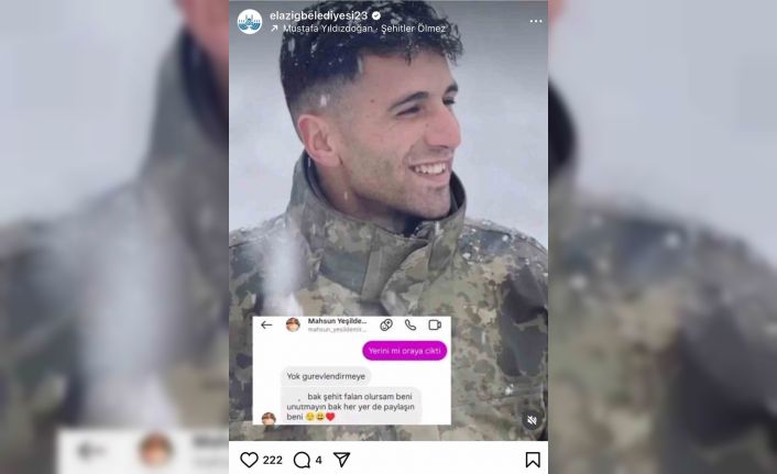 Elazığ Belediyesi şehidin istediği yerine getirdi