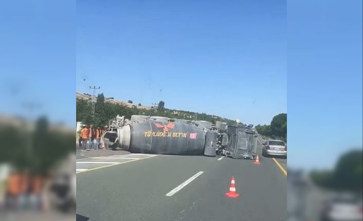 Elazığ’da beton mikseri devrildi: 1 yaralı