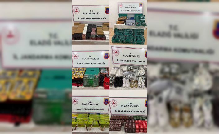 Elazığ’da gümrük kaçağı ürünler ele geçirildi