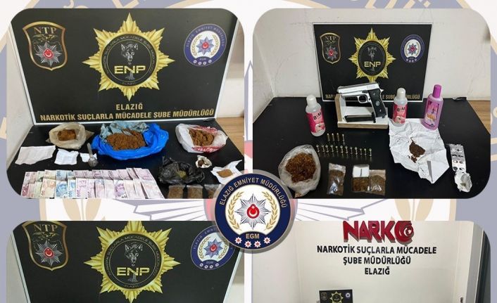 Elazığ’da uyuşturucu operasyonu: 7 tutuklama