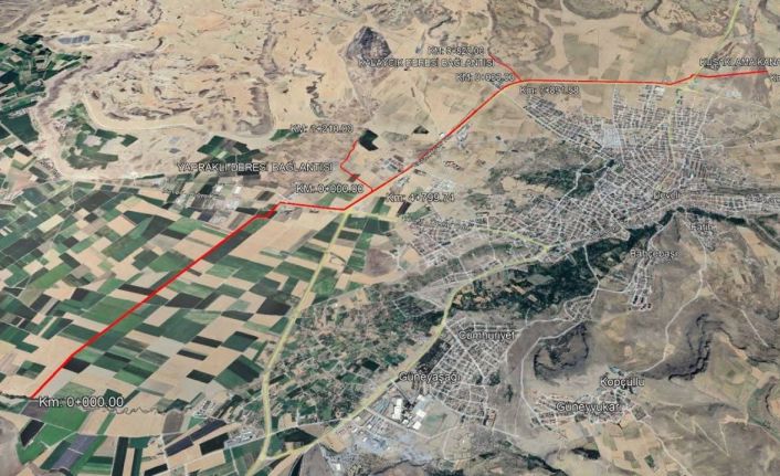 Erciyes Dağı taşkın ve kuşaklama kanalı projesi hızla devam ediyor