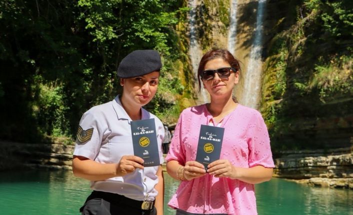 Erfelek Şelaleleri’nde KADES bilgilendirmesi