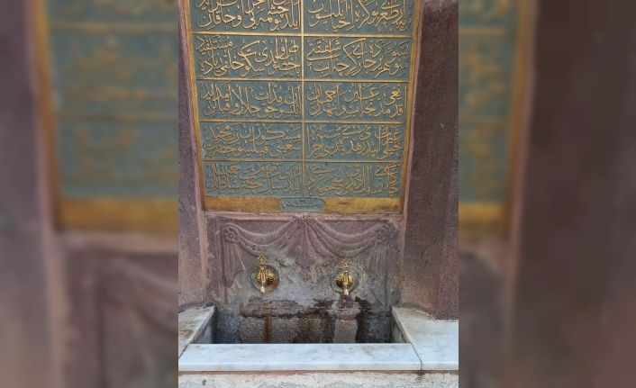Ertuğrulgazi Türbesi önündeki tarihi çeşmelere bakım yapıldı