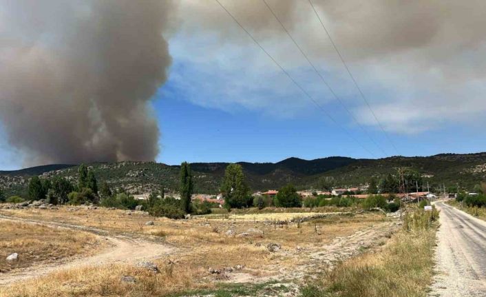 Eskişehir’deki yangının sıçramasına karşı Afyonkarahisar’da önlem alındı
