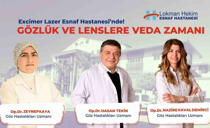 Esnaf Hastanesi’nde gözlük ve lenslere veda