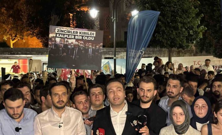 Fatih’te Ayasofya’nın açılış yıldönümü yürüyüşü