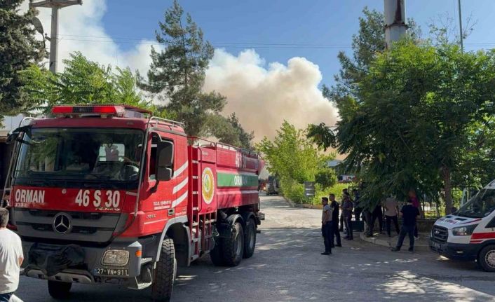 Gaziantep’te halı fabrikasında yangın