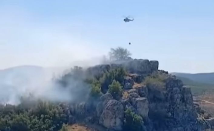 Gaziantep’te makilik ve ormanlık alanda yangın