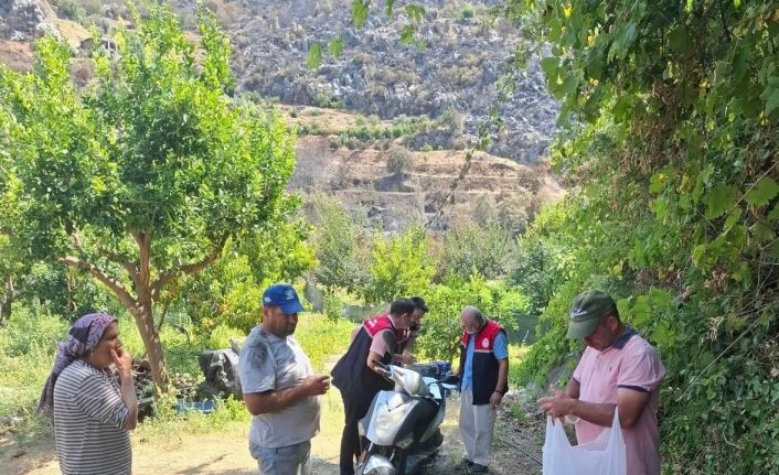 Gazipaşa’da yangın mağduru üreticilerin hasarı tespit edildi